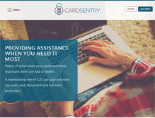 Tablet Screenshot of cardsentry.com